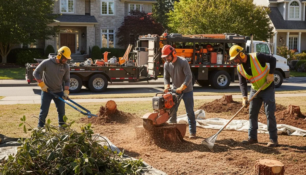 Shrub removal service in Spokane, WA clearing overgrown bushes for a safe, tidy landscape
