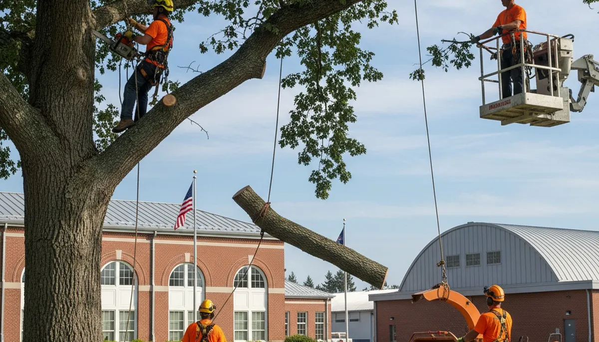 Tree service crew in Spokane, WA providing professional tree removal and trimming services