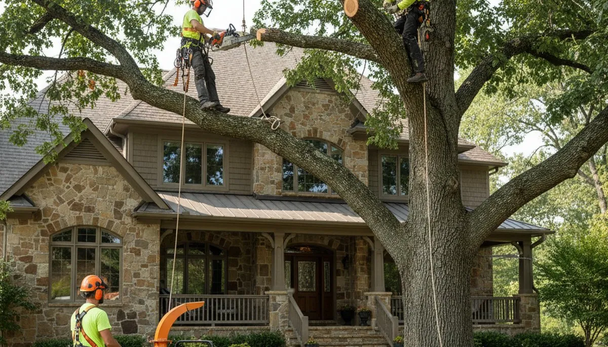 Tree service crew in Spokane, WA providing professional tree removal and pruning for homes and businesses