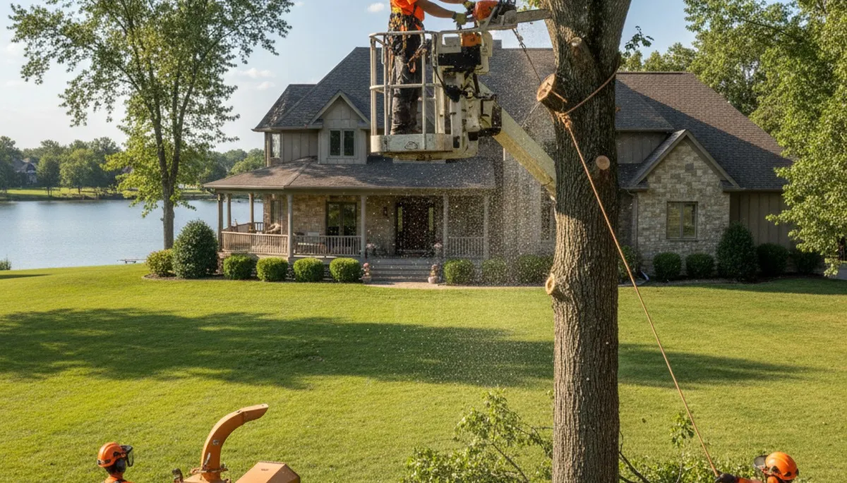 Tree service crew in Spokane, WA providing professional tree removal and cleanup