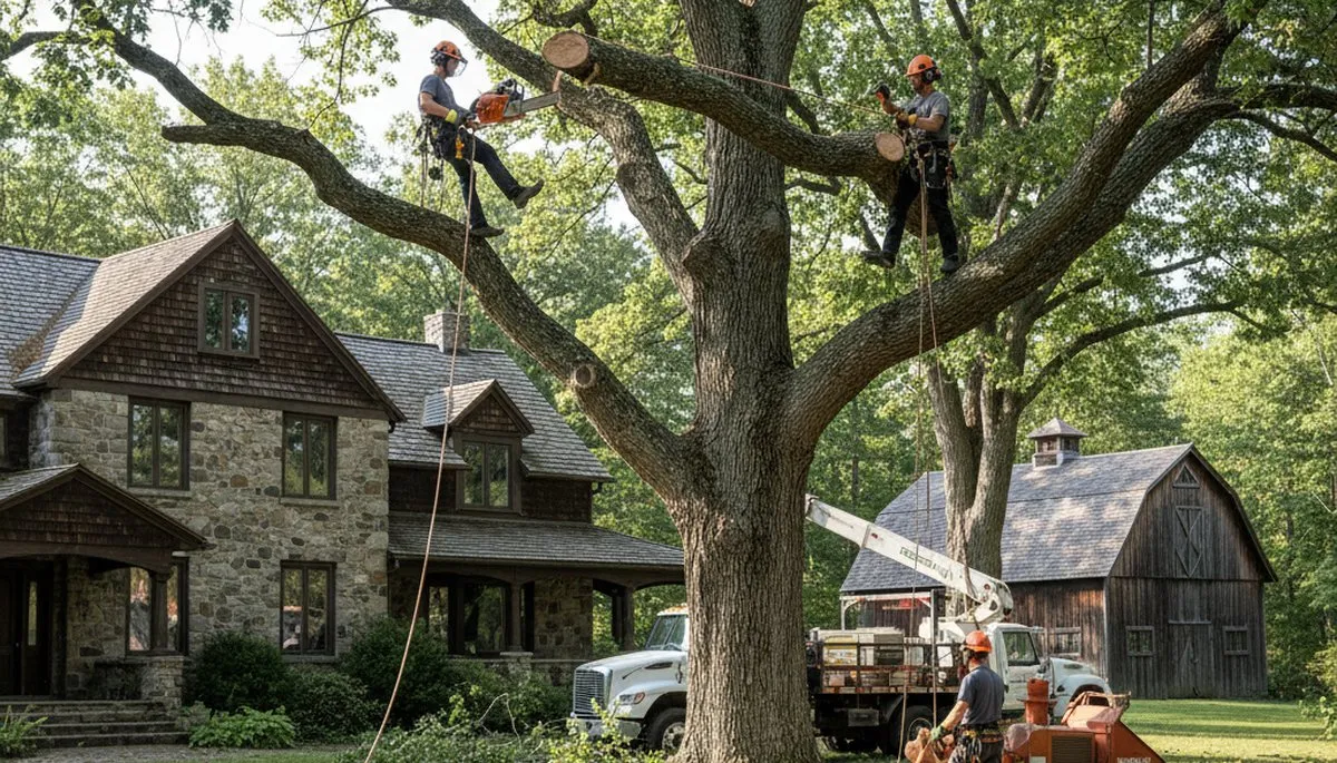 Tree service crew in Spokane, WA providing professional tree removal and trimming