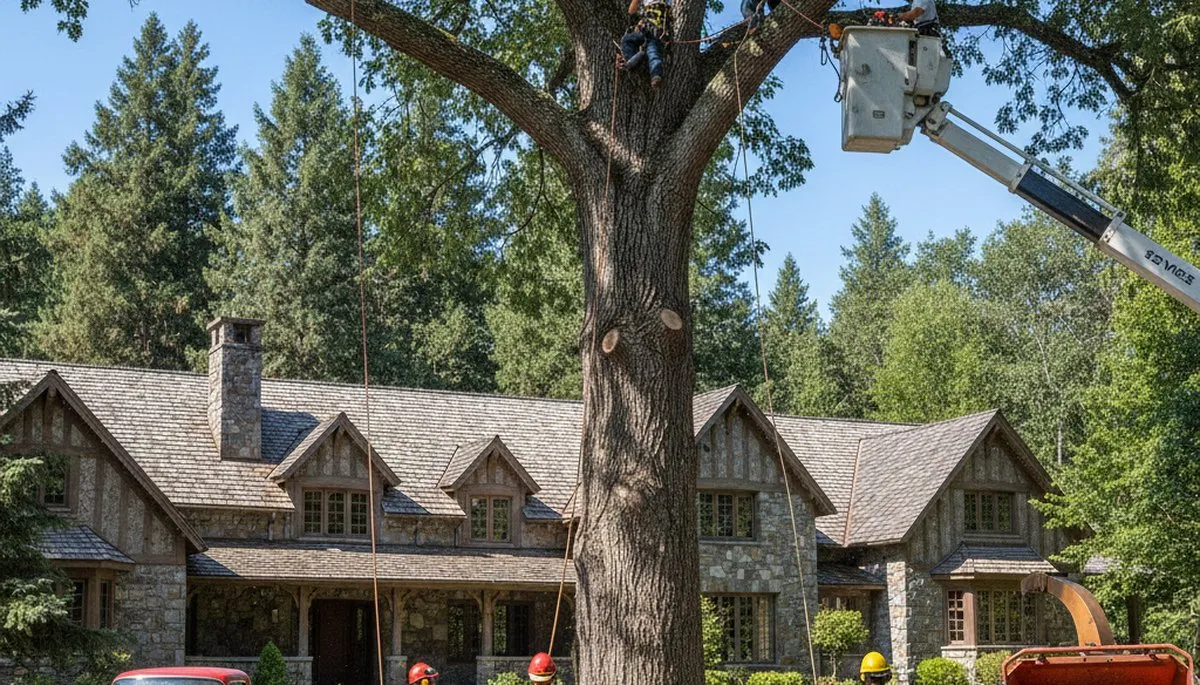 Tree service crew in Spokane, WA providing professional tree removal and property care