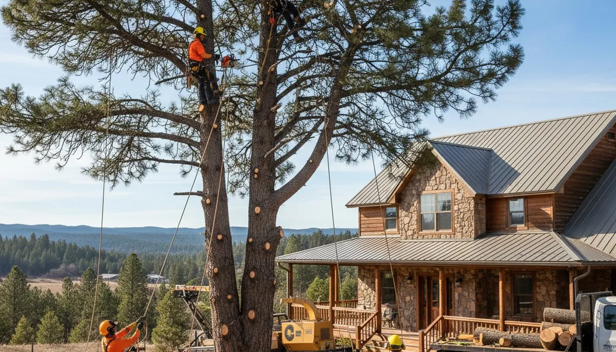 Tree service crew serving Spokane, WA with professional tree removal and trimming services